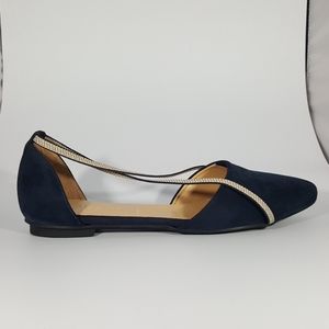 NR Rapisardi Navy Diorsay Flat Sandal